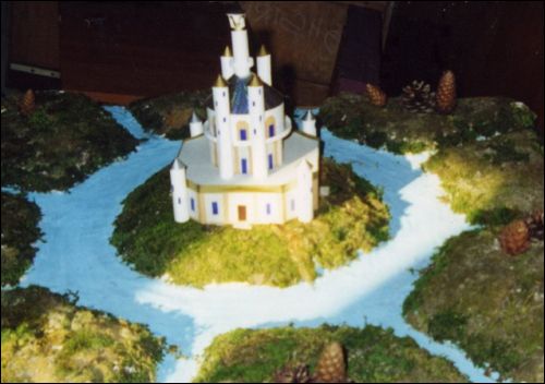 Макет дворца Альба — реконструкция архитектурного облика